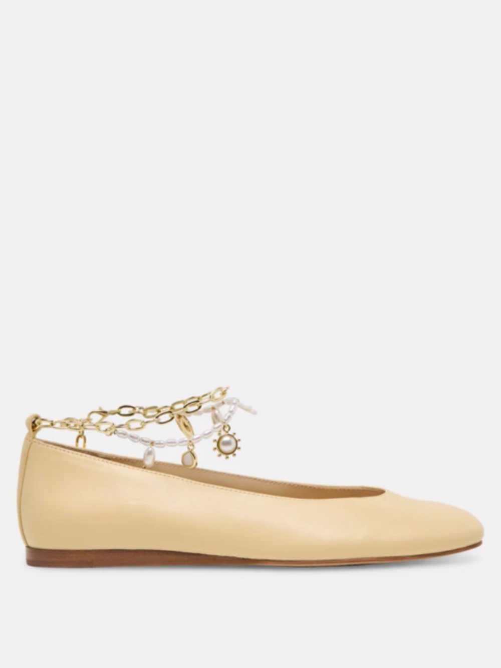 Dolce Vita Baiden Ballet Flats Warm Natural Leather Size 8